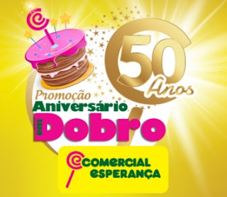 Cadastrar Promoção Aniversário 2020 Comercial Esperança 50 Anos - Carros e Vales-Compras