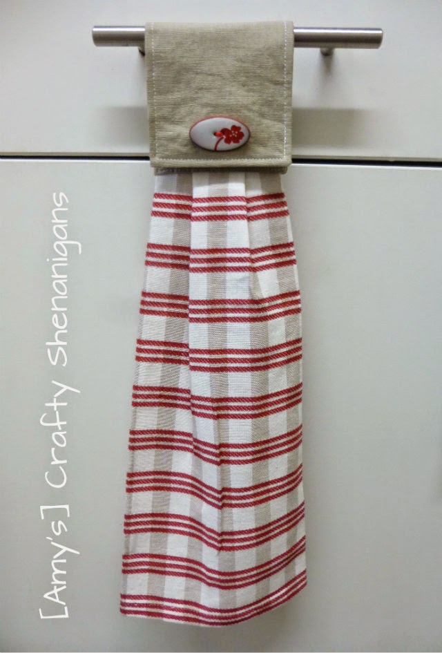 [Amy's] Crafty Shenanigans Hanging Tea Towel tutorial