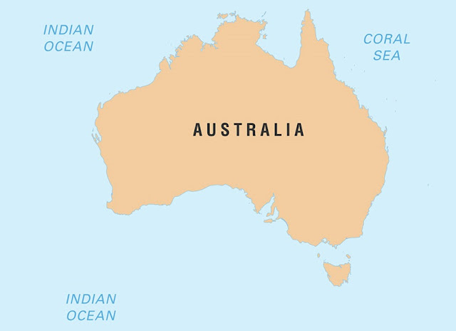 आस्ट्रेलिया महाद्वीप से संबंधित प्रश्न उत्तर (Most Important Facts of Australia Continent)
