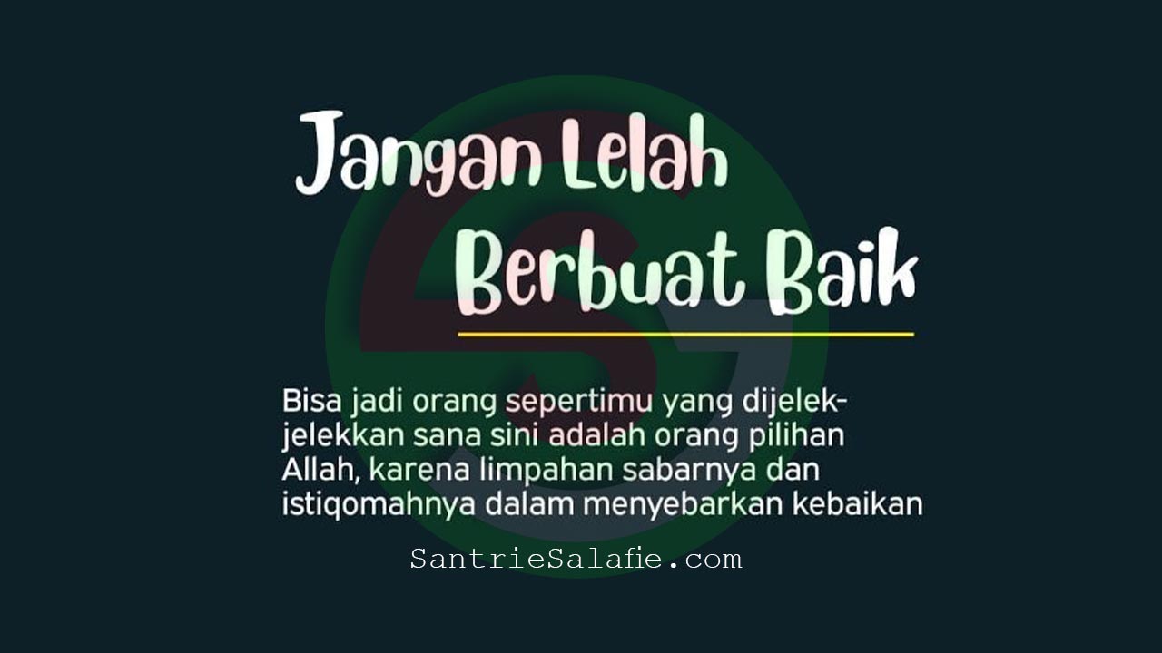 Manfaat dan hikmah berbuat baik kepada sesama manusia by Santrie Salafie