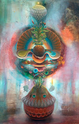 mars psychedelic surrealism visionary martinez mario artists artwork painting paintings surreal air balloon aka mars1 psy trippy graffiti colorful pineapple