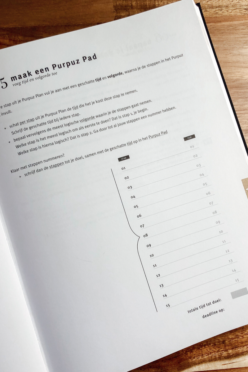 purpuz planner 2021 doelen behalen Purpuz planner 2021 | Maak een planning en behaal jouw doelen prive en op werkgebied.