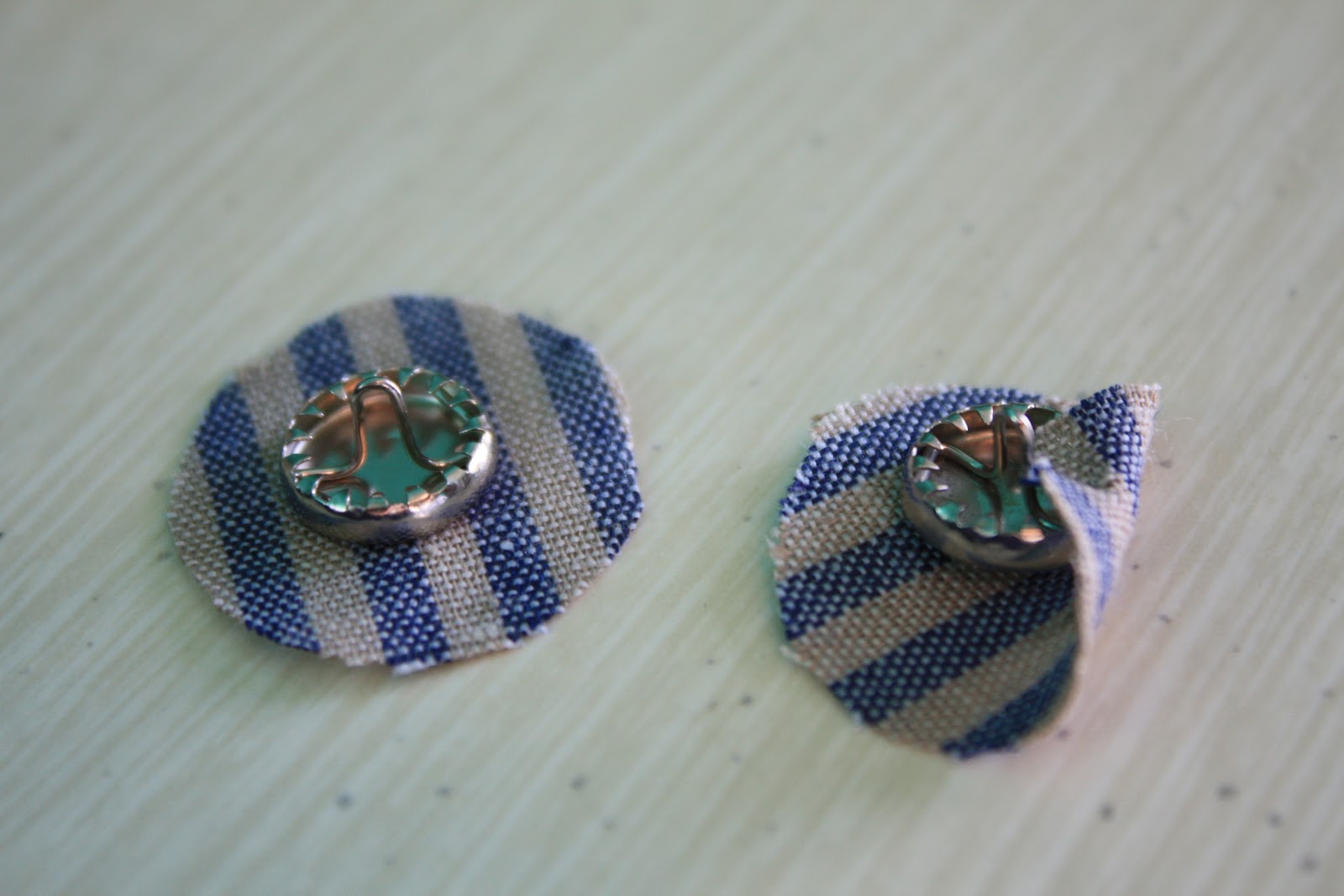 Slightly Hipster DIY Button Earrings