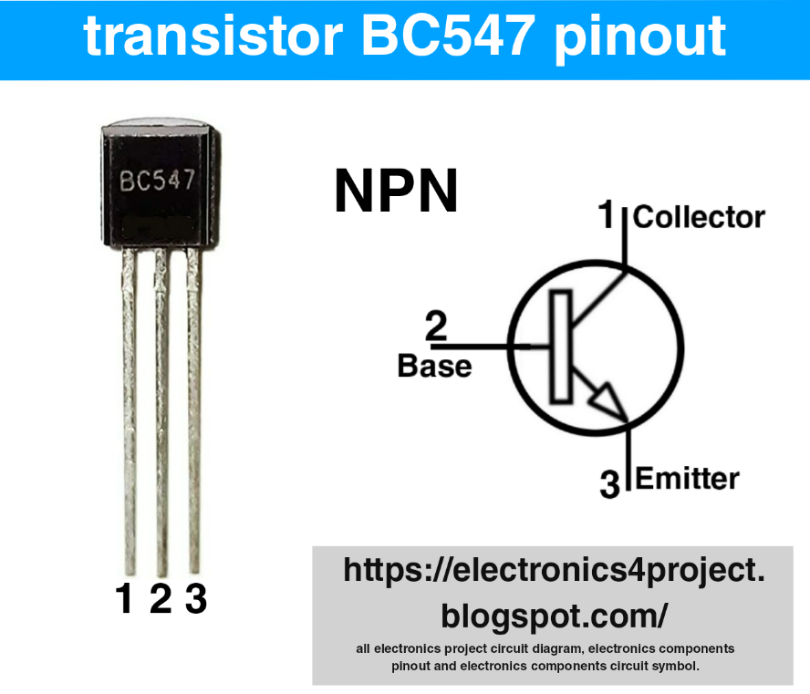 Bc547 Transistor Pinout Diagram Configuration Equivalents - Vrogue