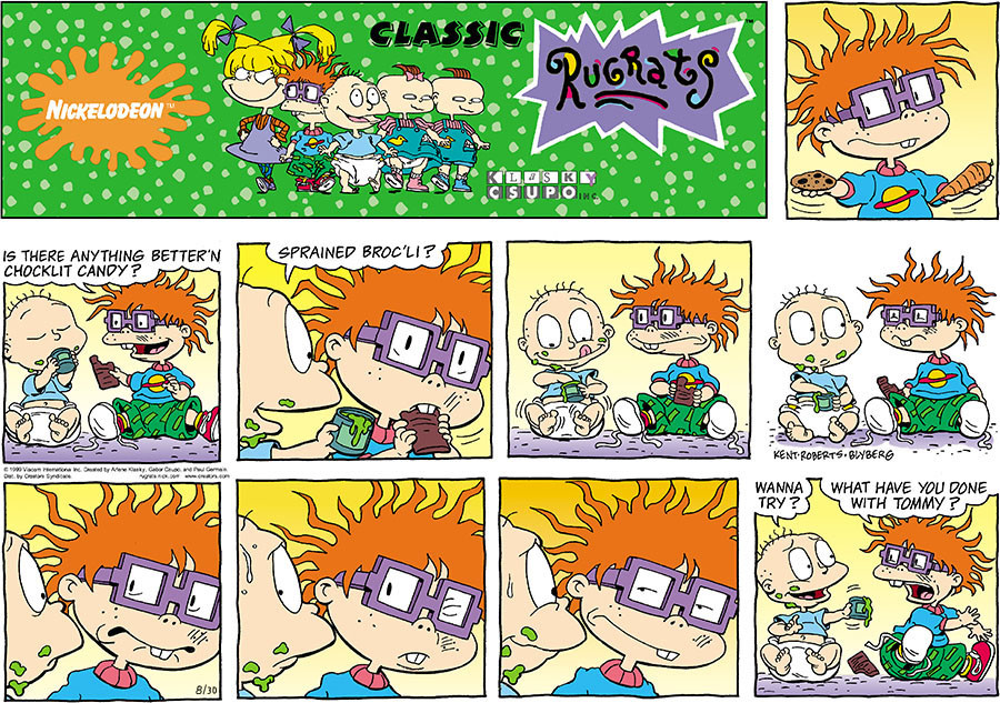 NickALive! Classic Rugrats Comic Strip for Sunday, August 30, 2020