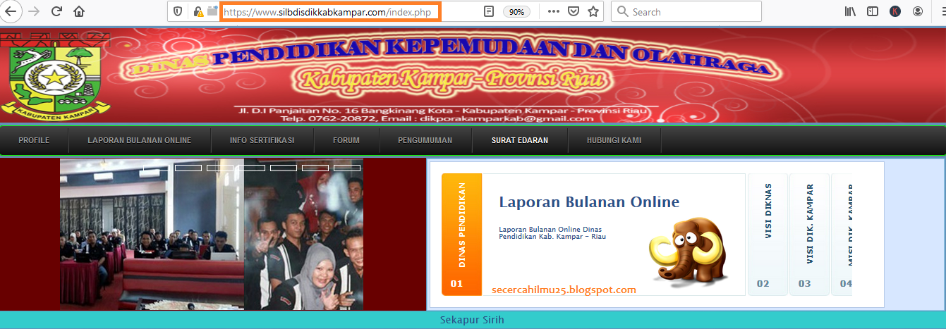 Laporan Bulanan Online Kabupaten Kampar