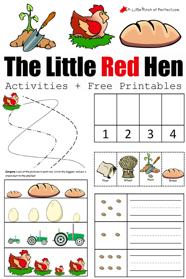 The Little Red Hen Printable Story