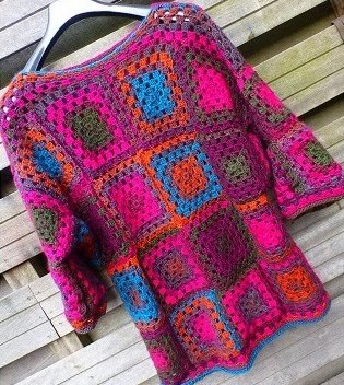 Granny Square Sweater