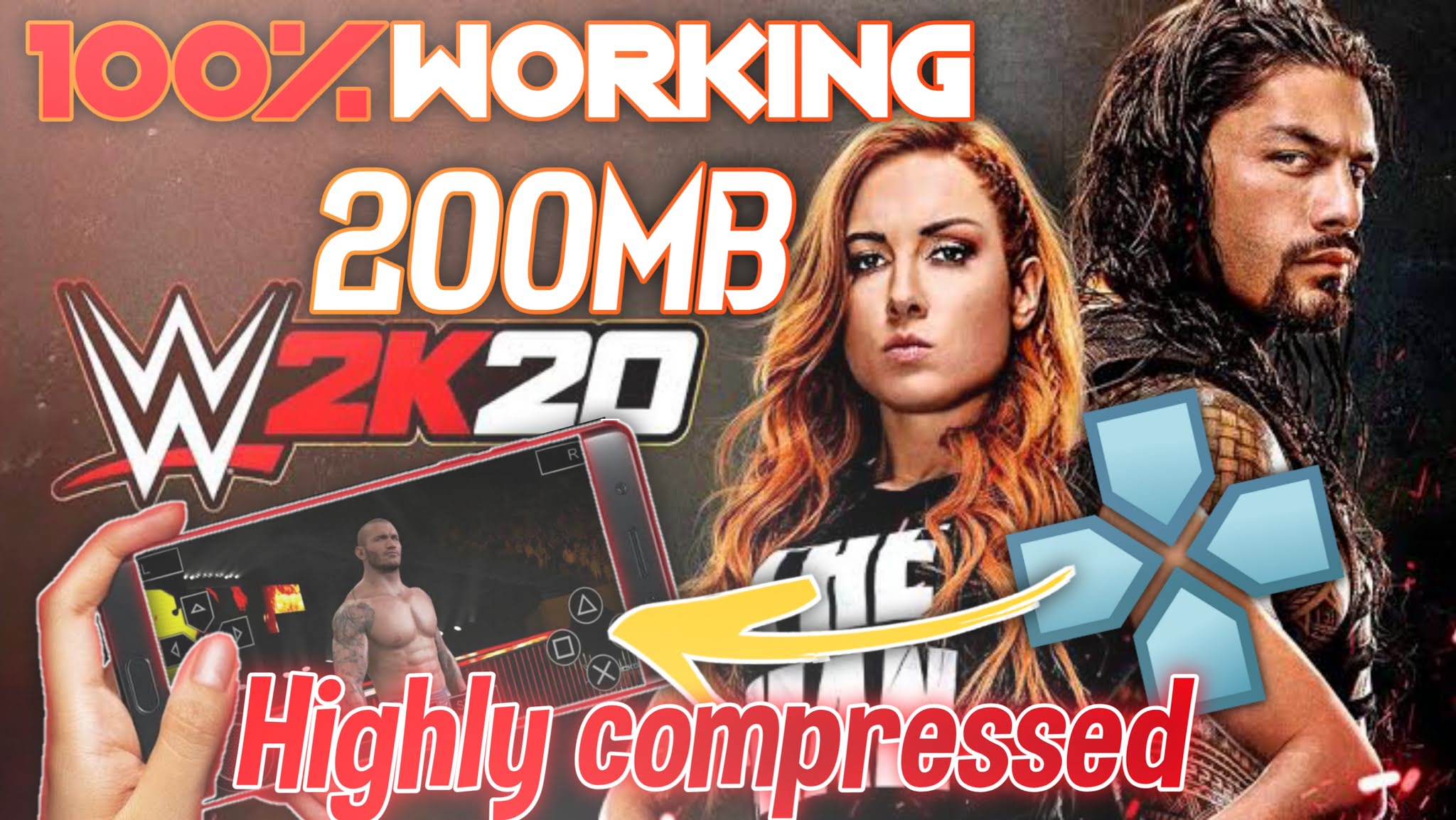 [200MB] how to download WWE 2k20 ppsspp highly compressed for android