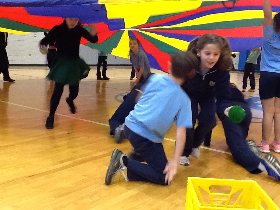 Parachute in Physical Education Class