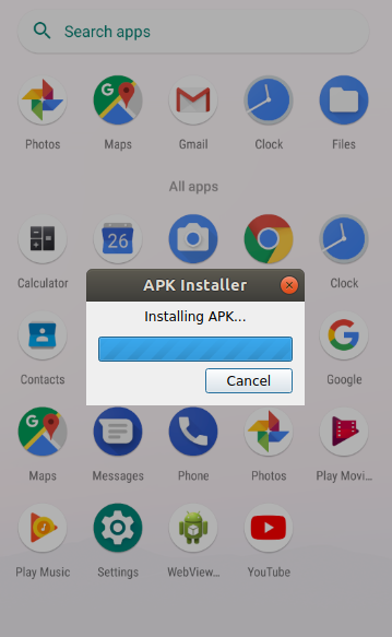 APK installed automatically