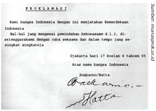 teks Proklamasi Kemerdekaan Negara Indonesia. www.simplenews.me