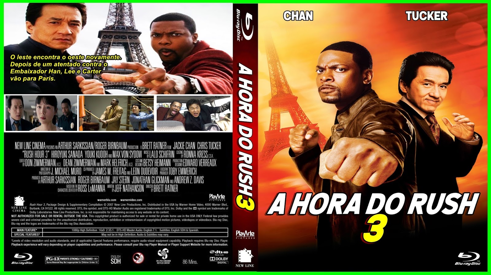 CAPAS DVDR GRATIS A Hora do Rush 3 (2007) Blu Ray