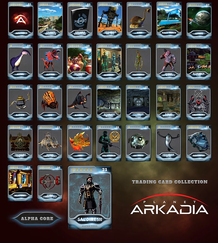 Entropia Universe: Planet Arkadia Trading Card Collection