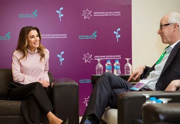 Queen Rania of Jordan attended the annual Teacher Skills Forum