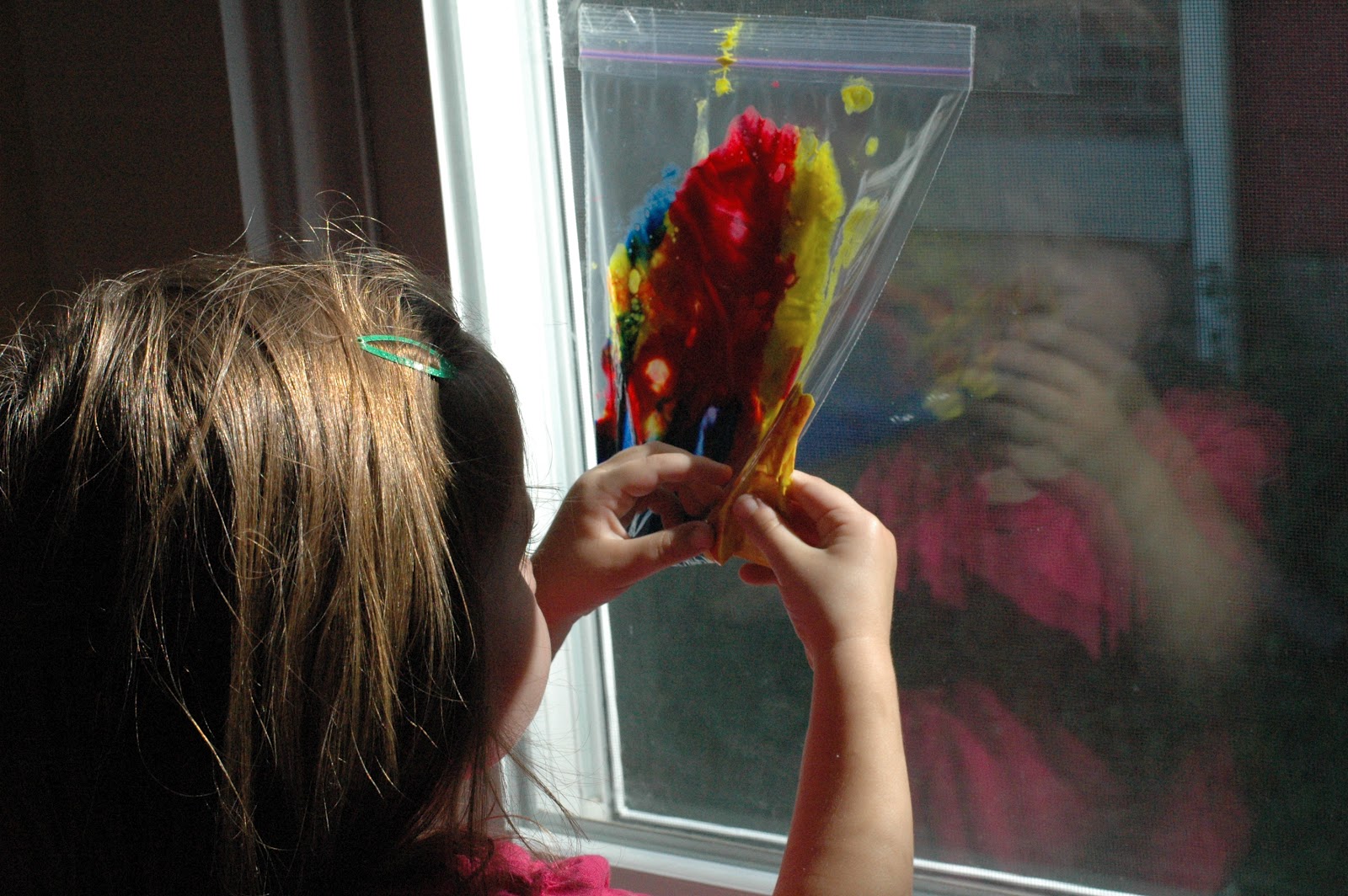 create (with kids) vertical painting FreshlyPlanted