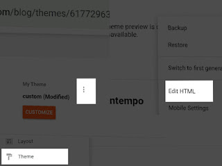 edit blogger blog HTML