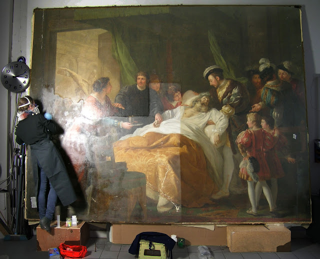 De Quoi Est Mort Leonard De Vinci Visite d'atelier : Restauration d'oeuvres d'art: La Mort de Léonard de