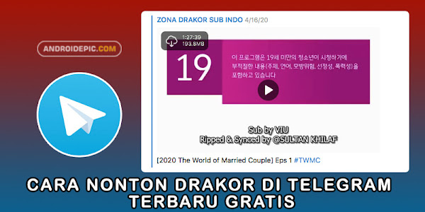 Cara Nonton Drakor di Telegram Terbaru Gratis