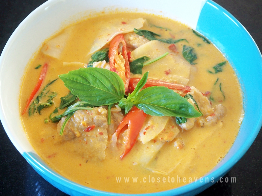 Thai Red Curry with Bamboo Shoots แกงเผ็ดหน่อไม้ดอง