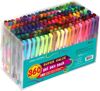 108 Colors Gel Pens Set, Gel Pen for Adult Coloring Books Journals Drawing  Doodling Art Markers