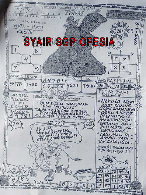 Syair Mbah Semar Sgp 9 November 2020