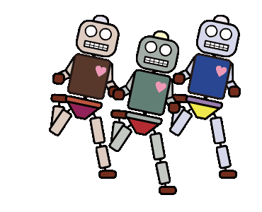 LINE Creators' Stickers - Moving! Dancing! Robot Example with GIF Animation