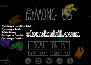 Among Us v1.0 Karşı Saldırı Türkçe Mod Menu Hilesi İndir Apk 2020