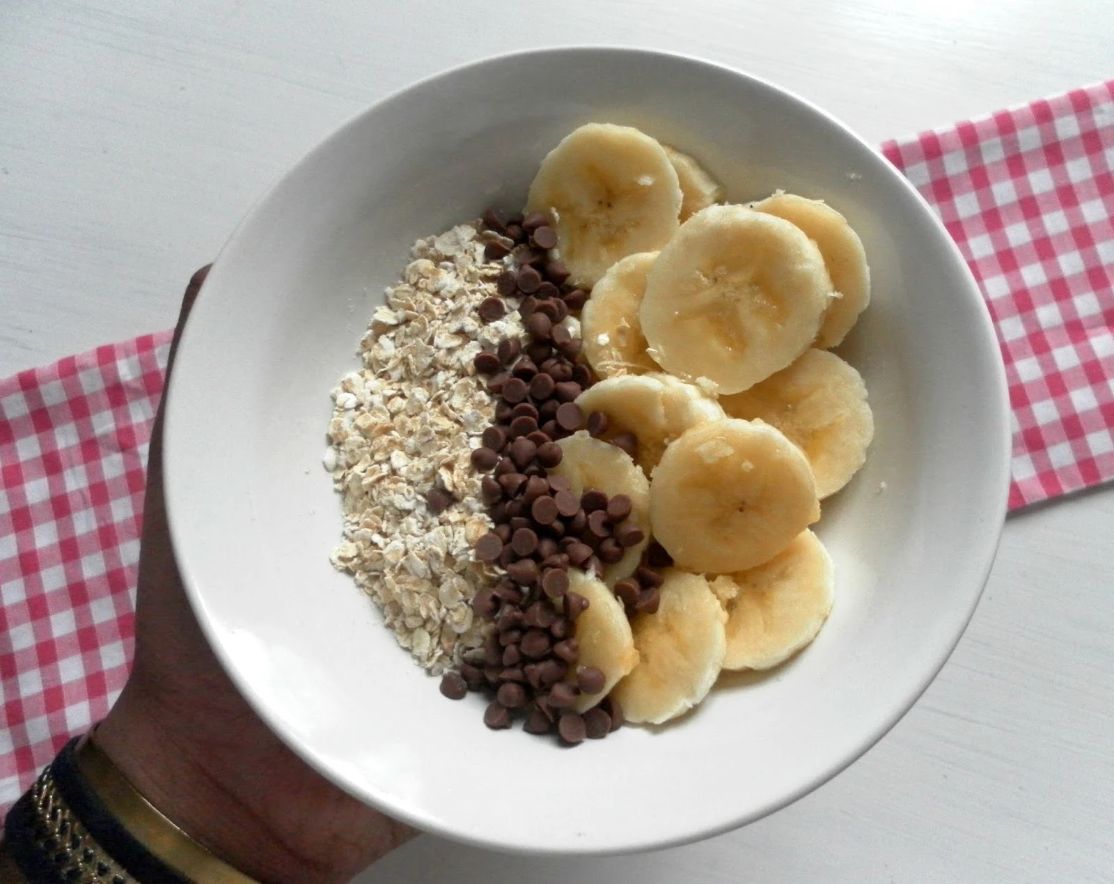 MCP Les Créa de Marie: Flocons d'avoine, banane et pépites de chocolat