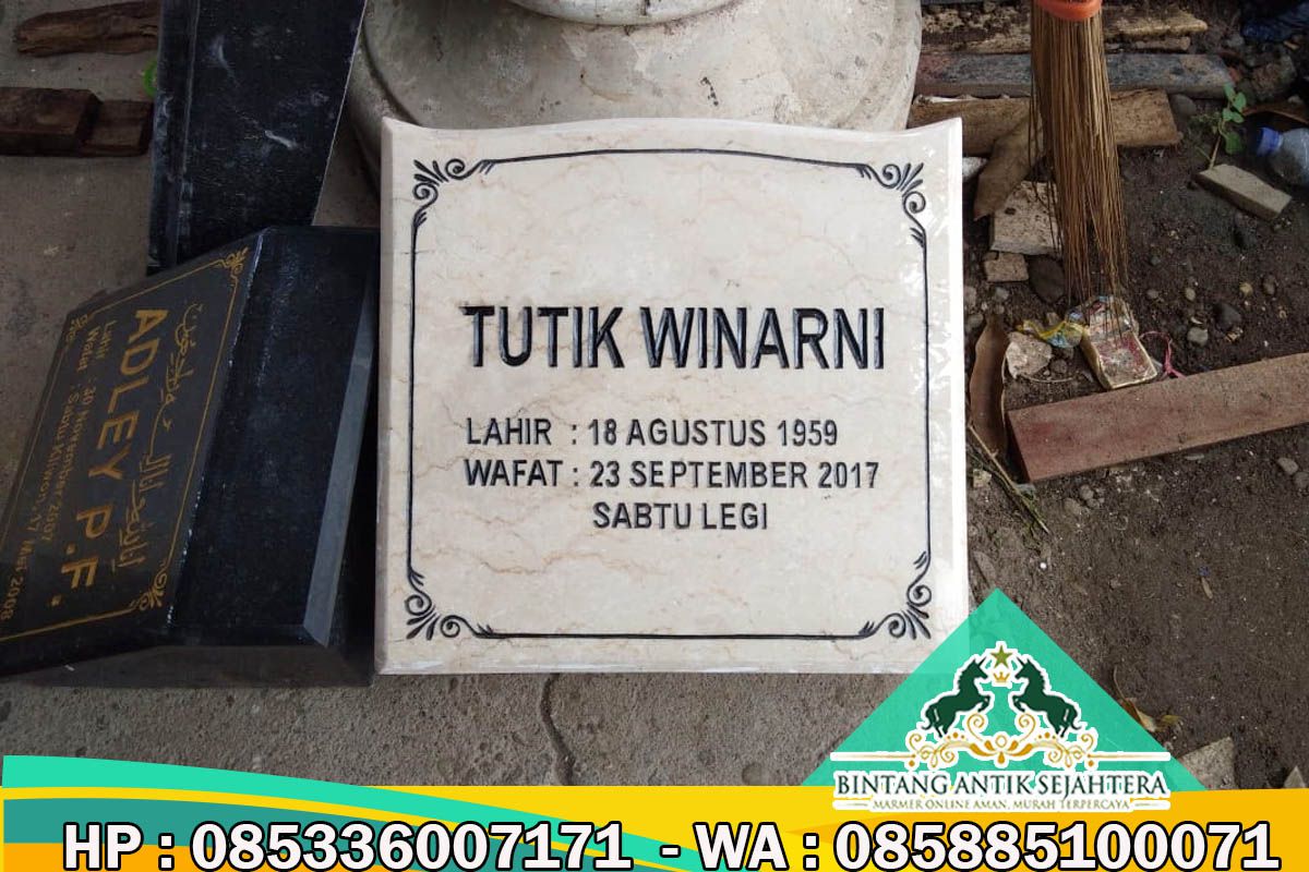 Batu Nisan Katolik, Model Batu Nisan Granit, Contoh Batu Nisan Katolik