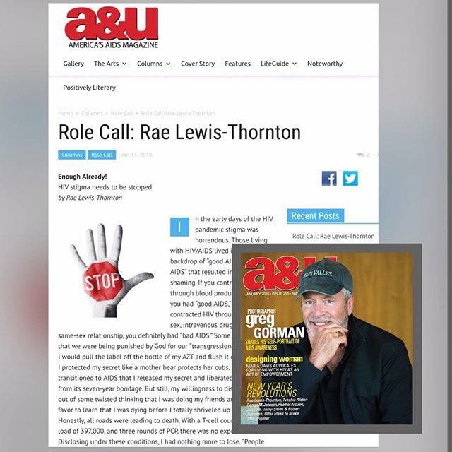 Rae Lewis-Thornton: Diva Living with AIDS: About Rae