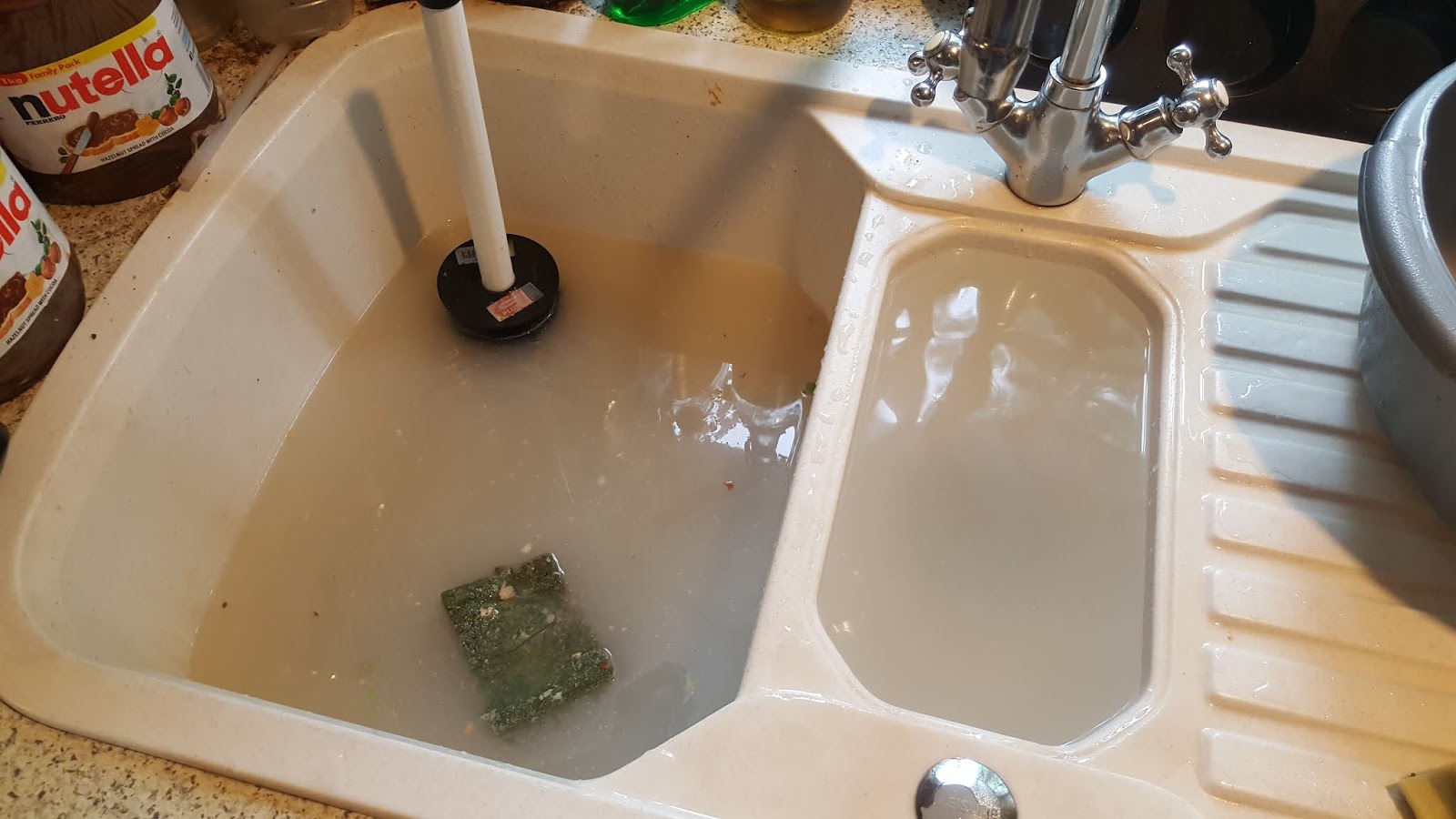 metamucil blocked kitchen sink
