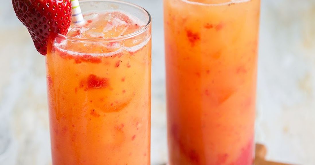 STRAWBERRY TEQUILA SUNRISE healthydrink cocktail