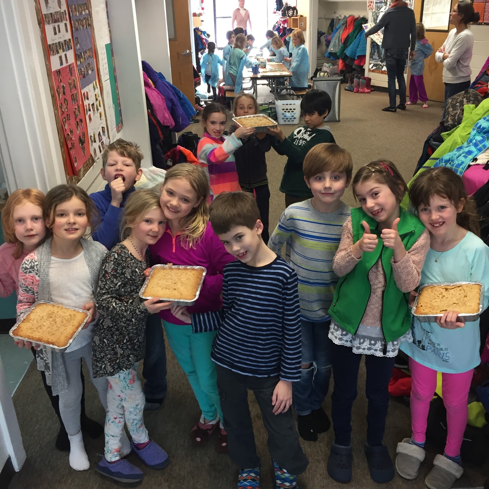 L'Ecole Française du Maine Donated baked goods at the Freeport