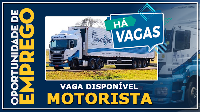 Carvalima Transportes abre vagas para Motorista categoria D ou E