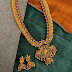 Gold long necklace