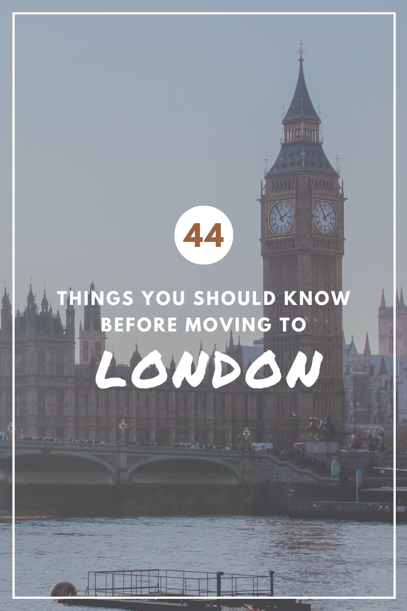 things you should know before moving to London