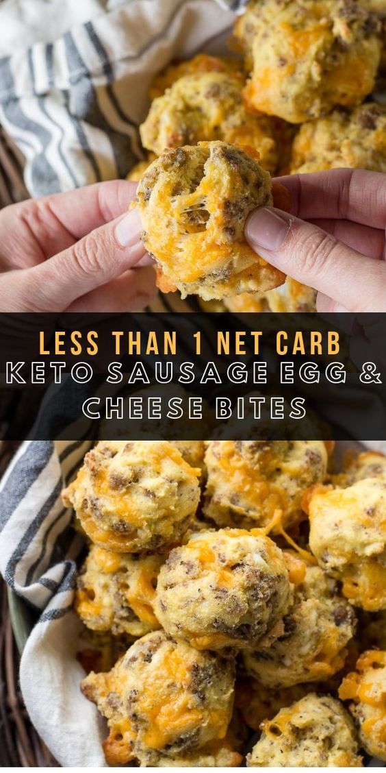 Sausage Egg And Cheese Bites (Low Carb + Keto)