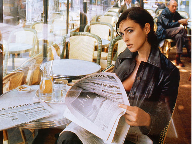 news papers  in monica bellucci