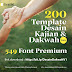Download 200 template dan font desain poster kajian Islam gratis
