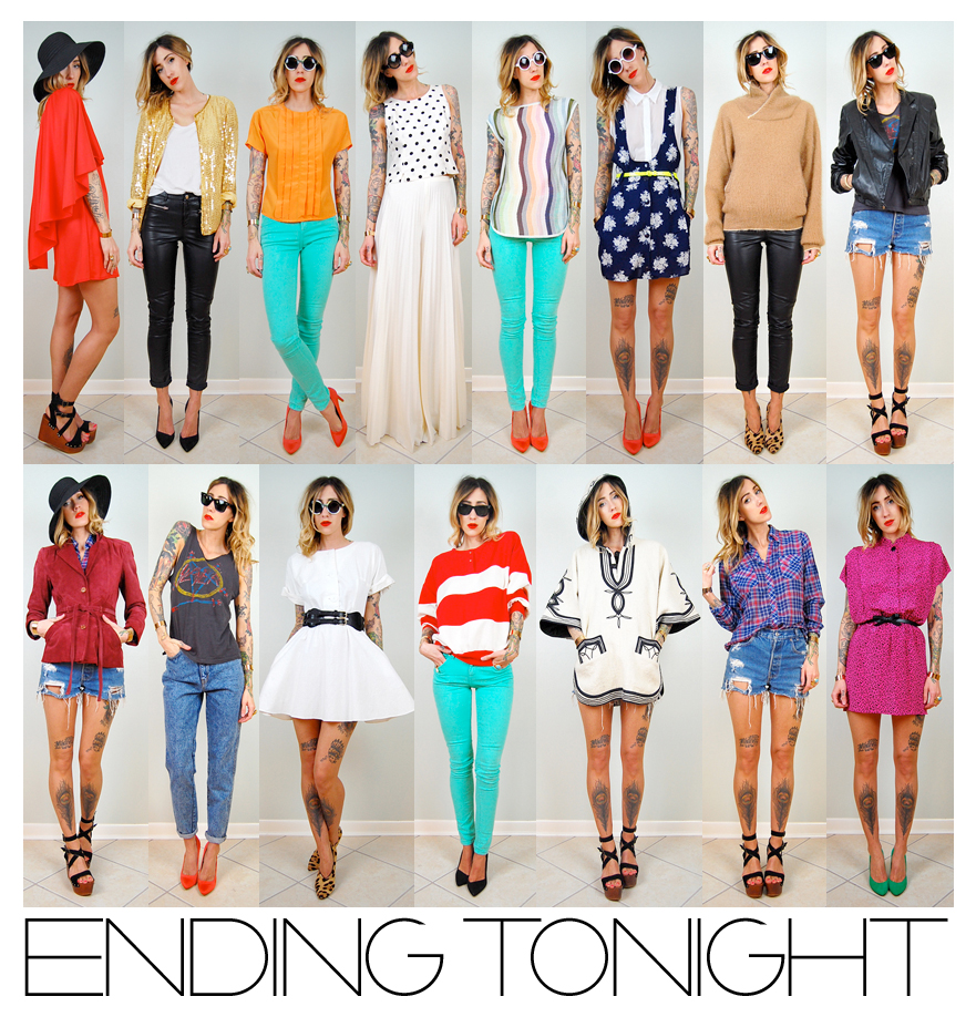 . VINTAGE IS THE NEW BLACK . VINTAGE AUCTIONS ENDING TONIGHT!