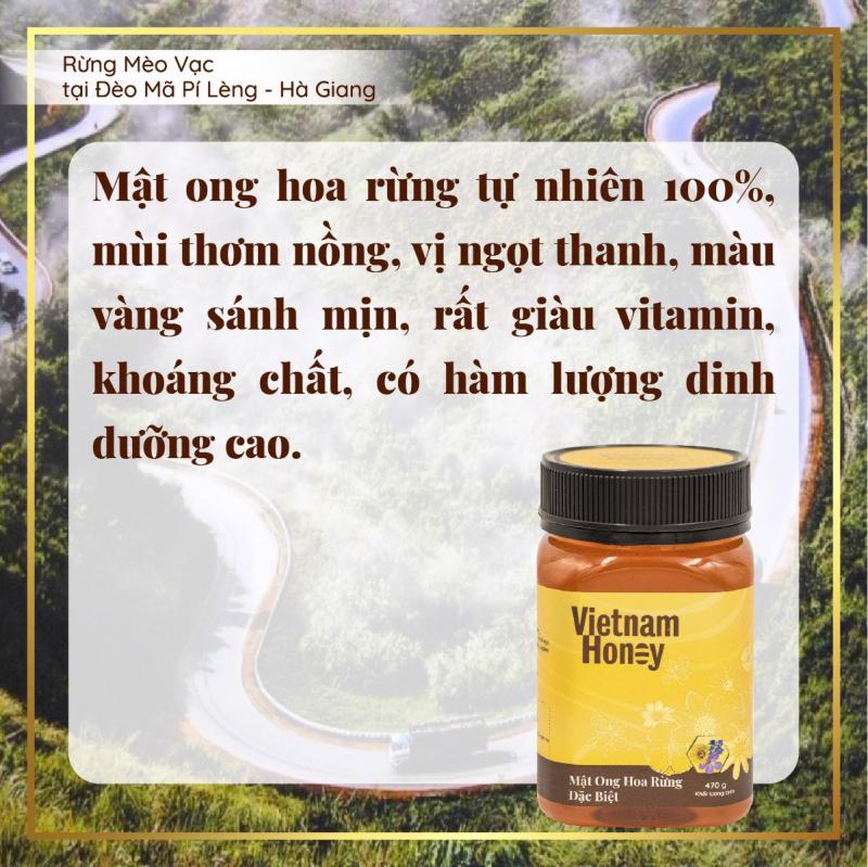 [BEERA] Mật Ong Hoa Rừng Đặc Biệt 470g – Vietnam Honey