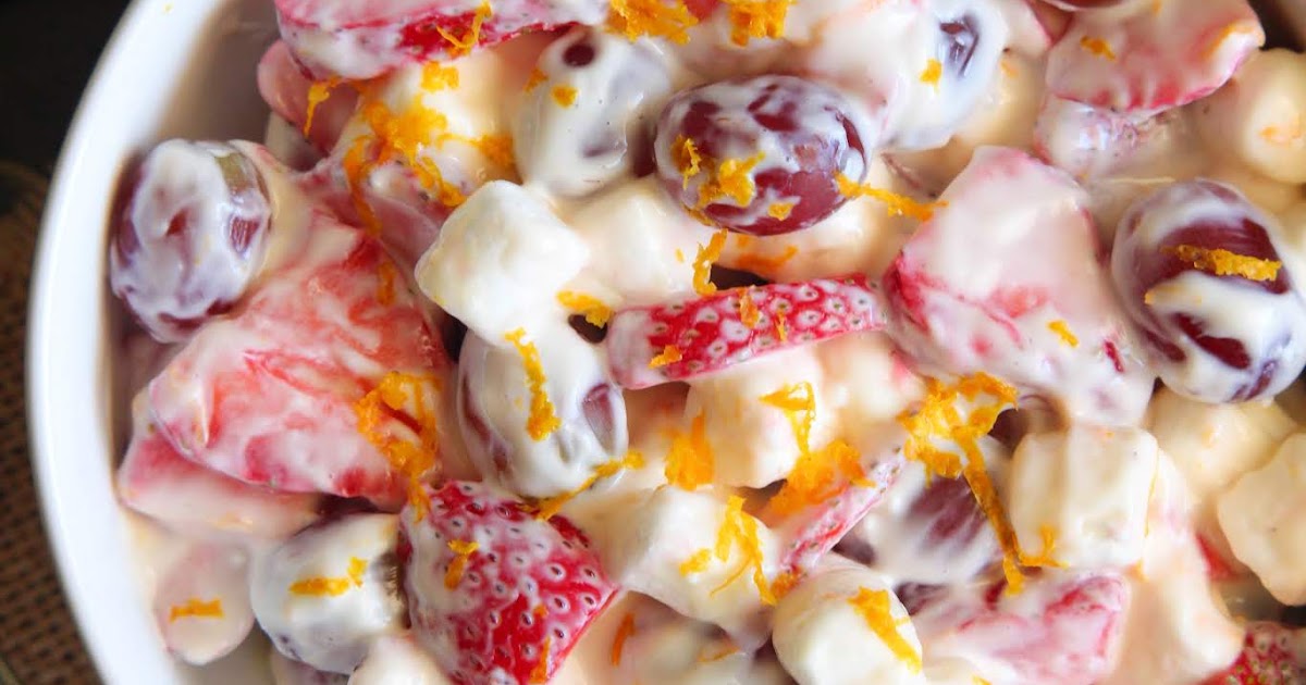 Eat Cake For Dinner Strawberry Grape Marshmallow Salad