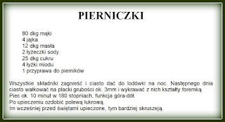 przepis na świąteczne pierniczki