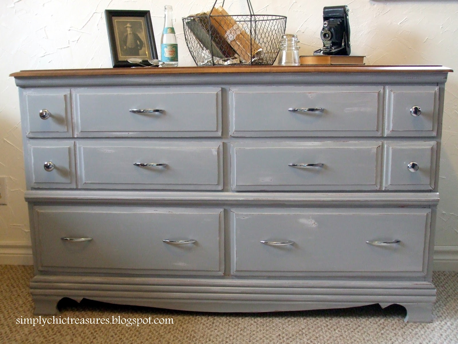 simply chic treasures Maple Dresser Makeover