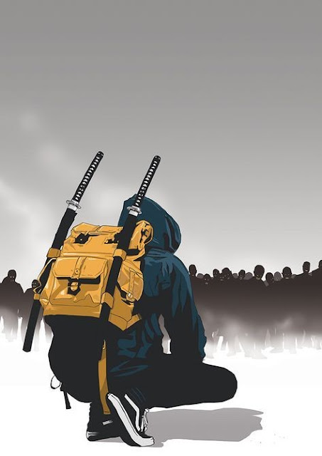 Referensi Sketsa Dan Wallpaper Anime Berpedang Keren, Urban Samurai