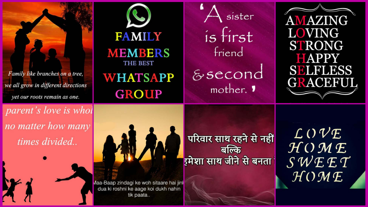 Amazing Family Love Whatsapp Dp images || Family Love Profile Pictures