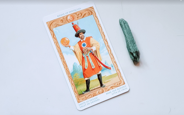 Page of Pentacles - Tarot of The Journey to the Orient