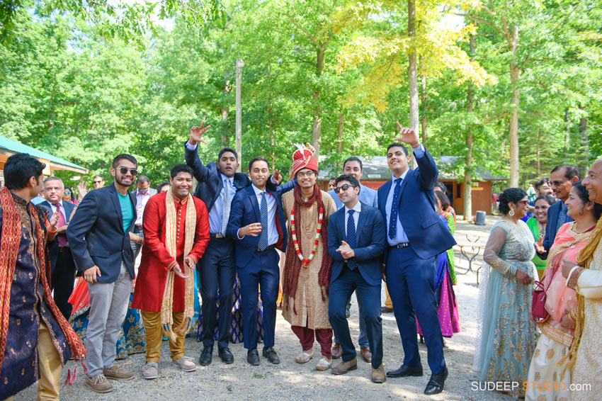 Outdoor Indian Wedding Baraat Ceremony at German Park Kerala South Asian SudeepStudio.com Ann Arbor Indian Wedding Photographer
