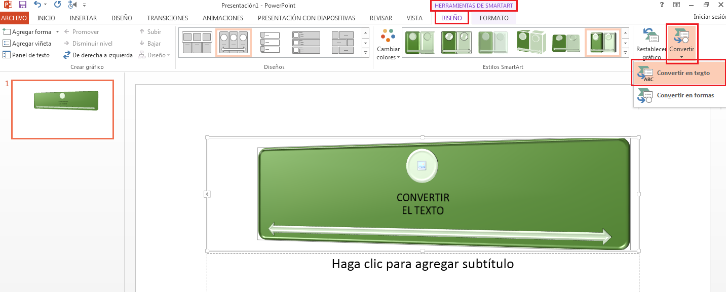 Desarollo y características de documentos electrónicos. : Convertir